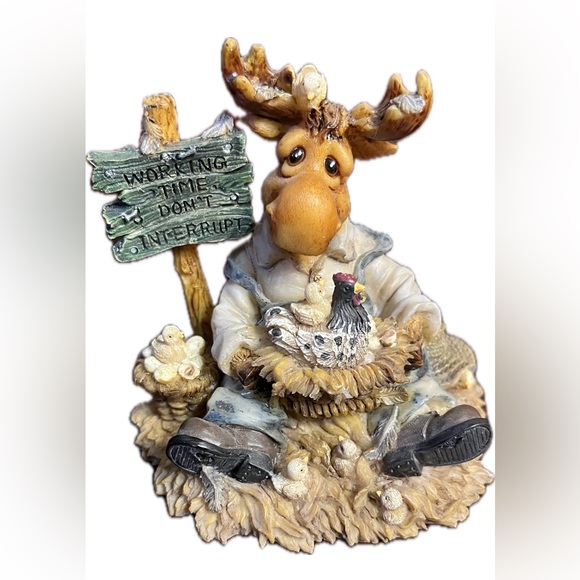 Vintage Mooseberry Farms moose characters 1996 Moose Creek Crossing 1995 - Picture 2 of 16